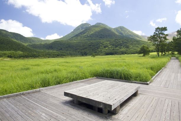 タデ原湿原から見る三俣山