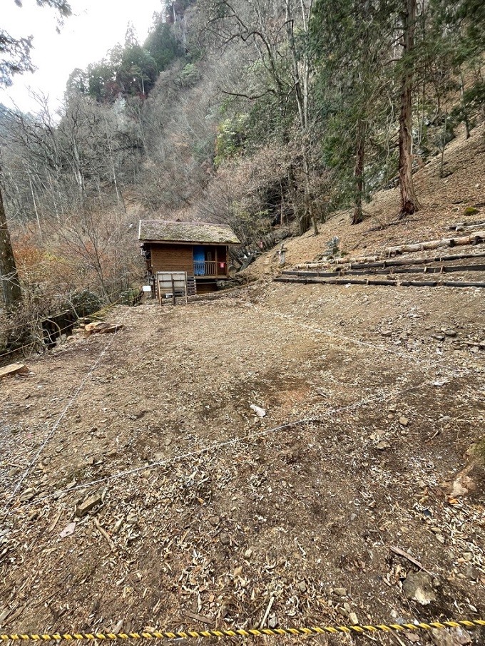 「両神清滝ヒュッテ」建設予定地