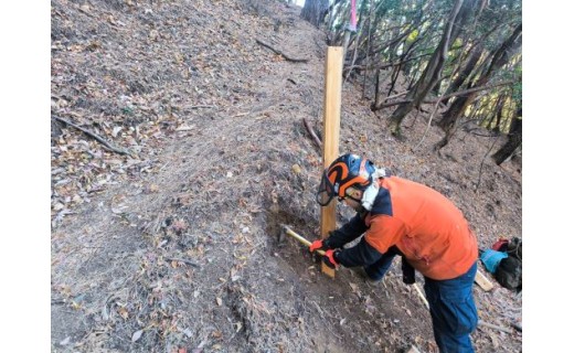 道標の設置が始まりました