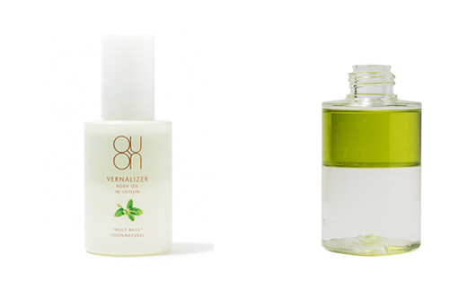 海面活性剤不使用のため二層に。
佐賀県産ホーリーバジルなど植物エキスたっぷり♪