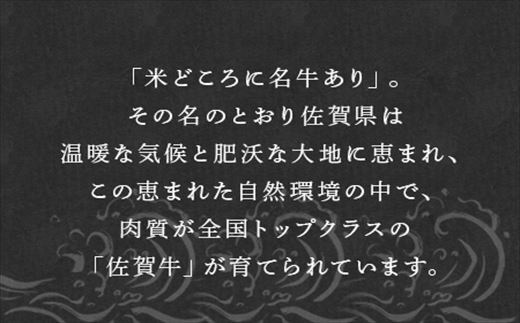 佐賀県の温暖な気候と
肥沃な大地に恵まれ育った佐賀牛。
肉質はトップクラスです。