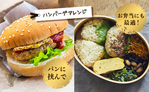 パンに挟んでハンバーガーやお弁当に。
煮込みハンバーグ、ドリアに。
アレンジも多様にお楽しみ頂けます。