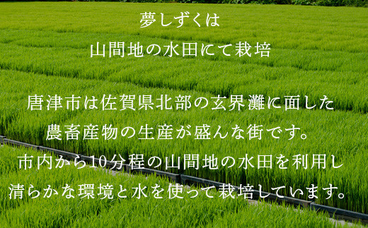 夢しずくは小さな子供からご年配まで幅広く愛される
甘みのあるお米。粘り気があるのでパサつきを感じることのないお米です。