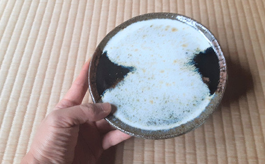 唐津焼では珍しいプレート型のお皿。
ご自宅用、ギフト、ご贈答用にも。
