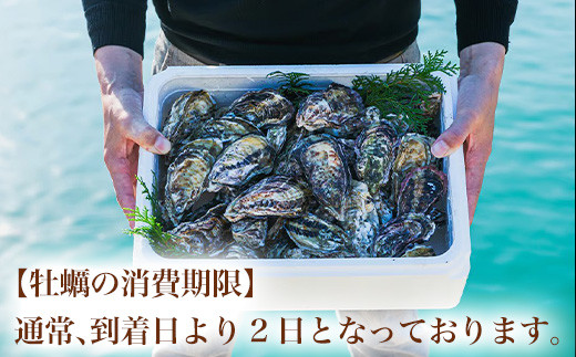 ※牡蠣の消費期限：通常、到着日より2日となっております。