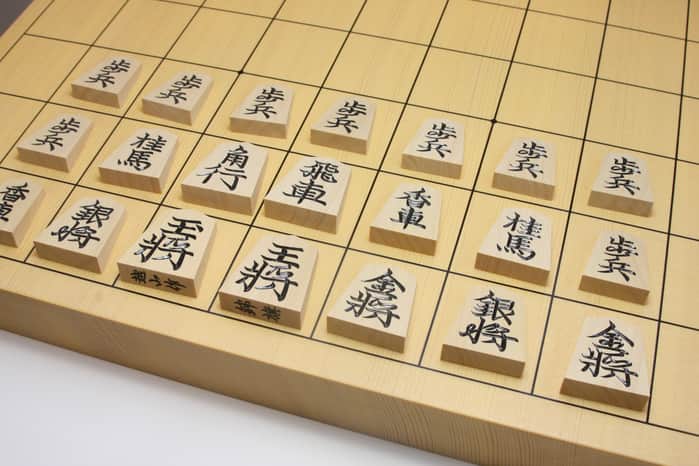 将棋の駒 折将棋盤7号木製駒セット A