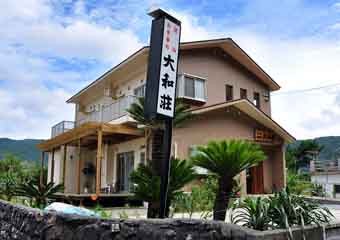 部屋の窓からは海が一望できます