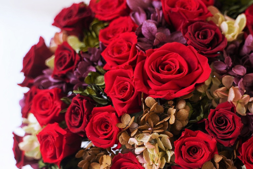 使用しているバラのサイズは2種類!