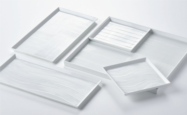 【波佐見焼】白磁手彫 ランチペア プレート ボウル レスト 含む 計11点セット 食器 皿 【一真窯】 [BB08]