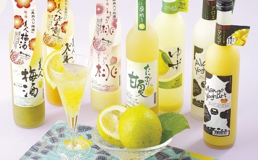 C116a 炭酸割りがGOOD!果肉入フルーツリキュール8種8本