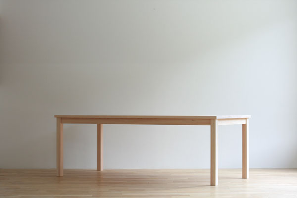 対馬ヒノキ ダイニング テーブル ( サイズオーダー可 )《対馬市》【家具製作所kiiro】 机 家具 ヒノキ テーブル ダイニング [WAL022]