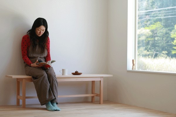 対馬ヒノキ ベンチ ( サイズオーダー 可)  《対馬市》【家具製作所kiiro】椅子 イス 木製 家具 [WAL018]