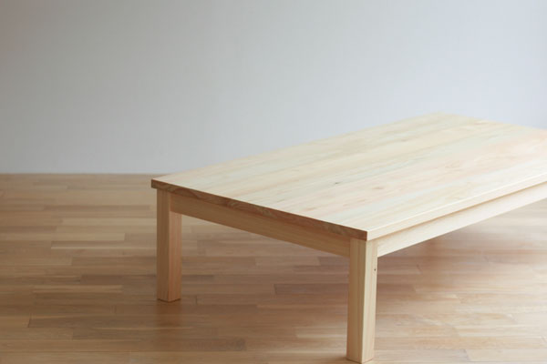 対馬ヒノキ ロー テーブル ( サイズオーダー 可) 《対馬市》【家具製作所kiiro】テーブル 机 木製 家具 [WAL021]