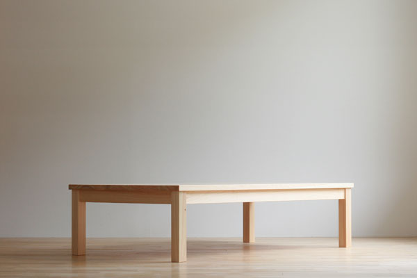 対馬ヒノキ ロー テーブル ( サイズオーダー 可) 《対馬市》【家具製作所kiiro】テーブル 机 木製 家具 [WAL021]