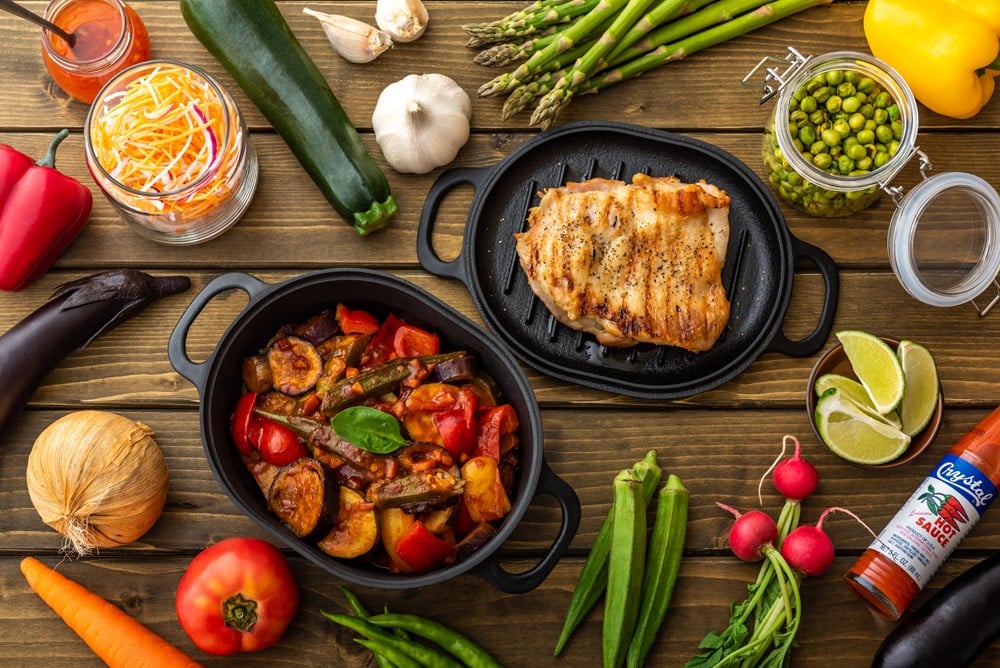 IH対応 鍋 フライパン 鉄器 ダクタイルディープパン 24cm & ダッチオーブン セット スキレット 錆びにくい アウトドア BBQ キャンプ 直火 テフロン 超軽量 岩手県 北上市 O0104 (岩手製鉄)