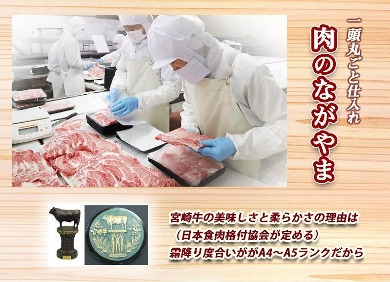 宮崎牛バラカルビ1kgセット_AD-2501_(都城市) ブランド牛 牛バラ カルビ焼肉用 カット肉 500g×2パック 計1キロ カルビ 焼き肉 バーベキュー BBQ 鉄板焼 焼肉 肉のながやま