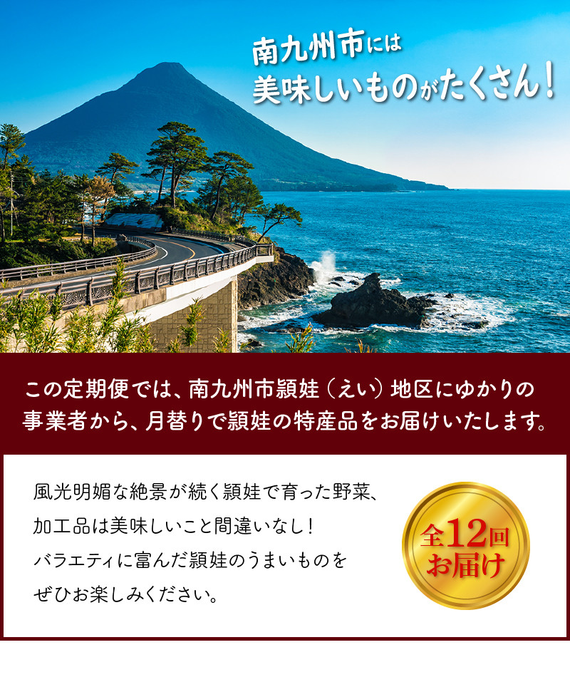 【全12回】南九州市頴娃うまいもん定期便 MK-UE