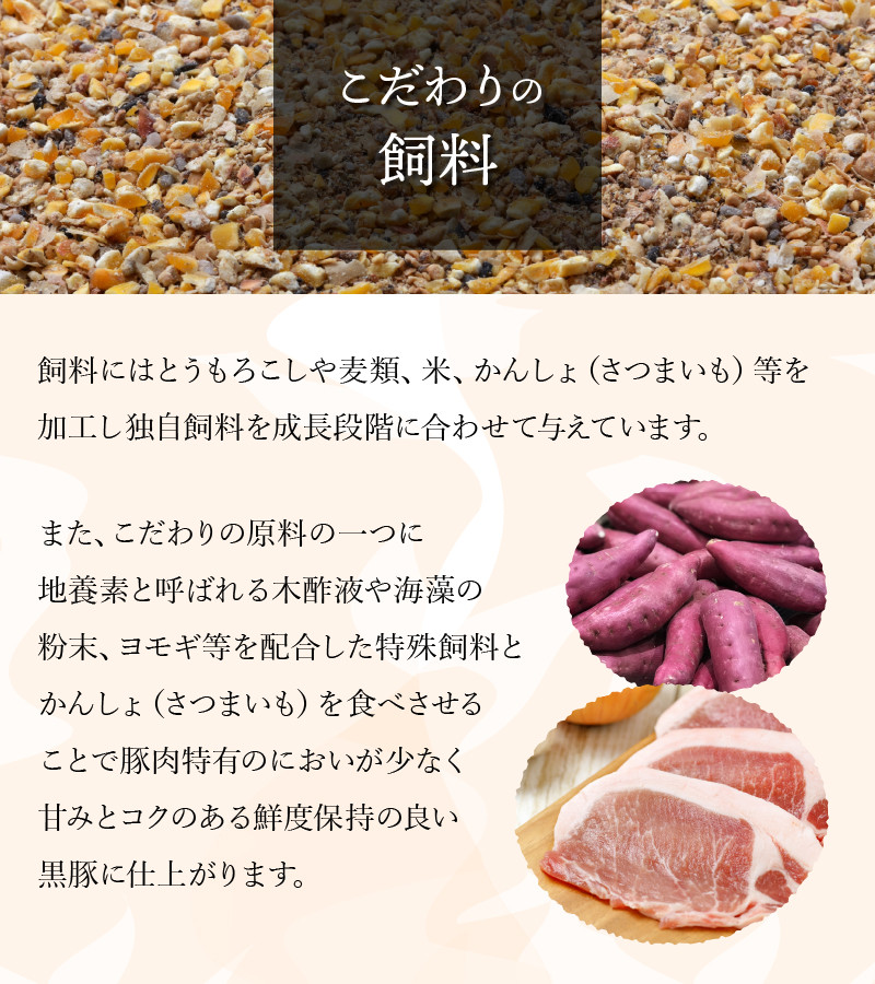 080-20 南九州市産かごしま黒豚さつまバラエティ3.12kg