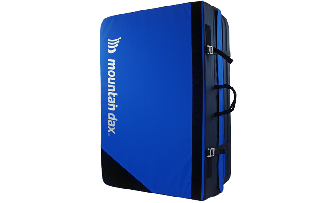 oxtos mountaindax ゴレイロダブル2 OX-082 マット 軽量 頑丈 ボルダリング クラッシュパッド パッド 耐久性 衝撃吸収 クライミング スポーツ レジャー スポーツ用品 持ち運び ブルー ブラック シンプル オクトス 石川県 羽咋 能登 災害復興 復興支援