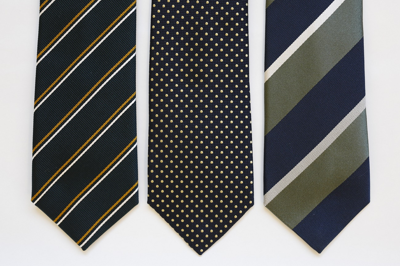  シルク100％で胸元を際立出せる寒色系ネクタイ３本セット| ネクタイ シルク 寒色 ビジネス フォーマル 高級 おしゃれ 送料無料 東京 八王子