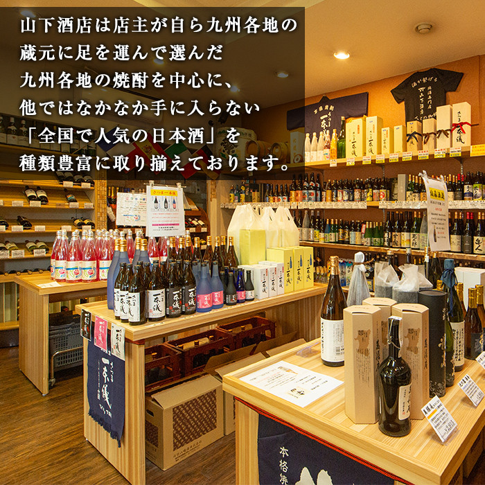 B-076 さつま一本儀黒・さつま一本儀雫二種セット(大)【山下酒店】霧島市 焼酎 芋焼酎 本格芋焼酎 本格焼酎 酒 飲み比べセット宅飲み 家飲み 限定いも焼酎 一升瓶 詰め合わせ 飲み比べ
