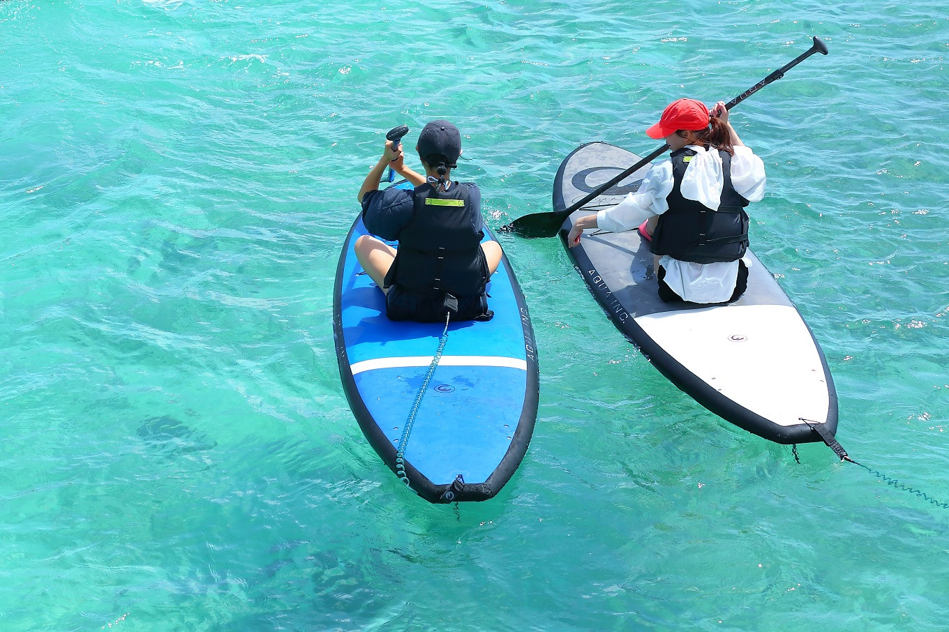 「ナイトSUP」サンゴ礁の島での海上散歩