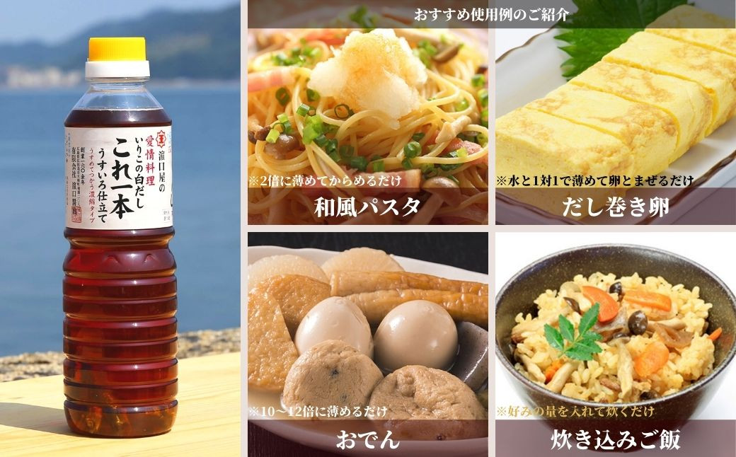【全3回定期便】いりこの白だし これ一本 うすいろ仕立て 1L×2本 醤油 うす塩 健康 濃口 和食 醤油 しょう油 しょうゆ お醤油 セット 詰め合わせ 調味料 大豆 発酵食品 刺身 煮物 だし だし醤油 出汁醤油 出汁 濃口 濃い口 こいくち 安心 安全 手作り コク 旨味 国産 料理 グルメ 保存 リピート ギフト 人気 高品質 好評 広島県産 江田島市/濱口醤油[XAA038]