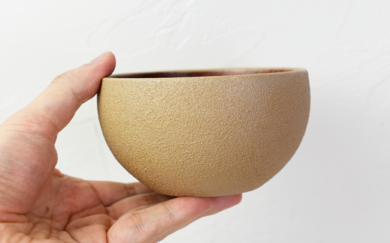 【ざらざら越前漆器】 丸椀 桑色 くろめ工房 [B-09201b]