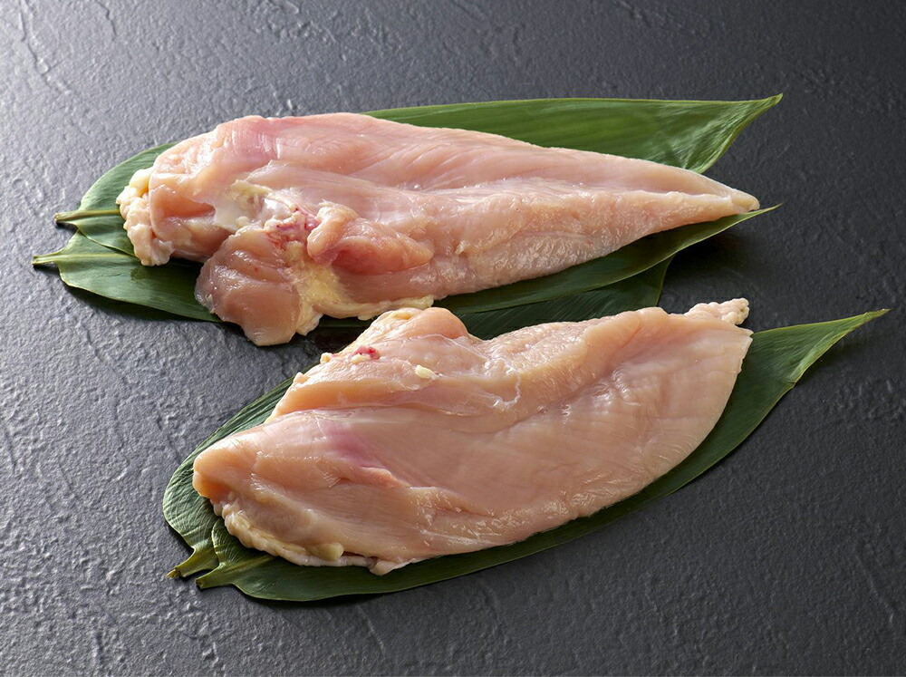 はかた地どり むね肉 1kg×2袋 合計2kg 鶏肉 地鶏 肉 福岡県産 九州産