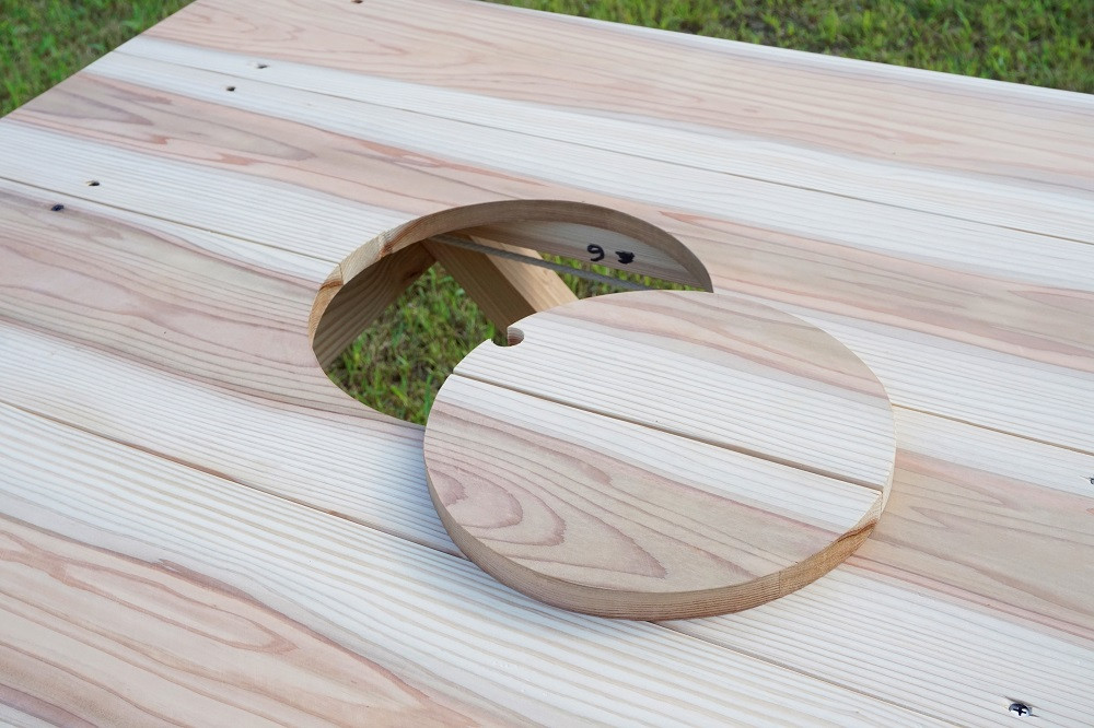 木製 折りたたみ式 アウトドア ＆ BBQテーブル バーベキュー BBQ アウトドア テーブル 杉 キャンプ 折り畳み 四万十