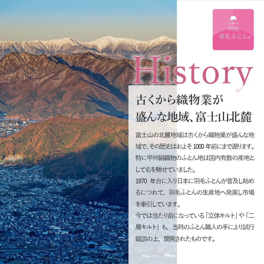 【4月発送】洗える羽毛合い掛けふとん 布団 （シングル）【甲州羽毛ふとん】