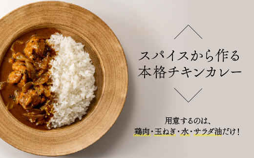 ZC008.誰でも簡単スパイスカレーキット(約4皿分)