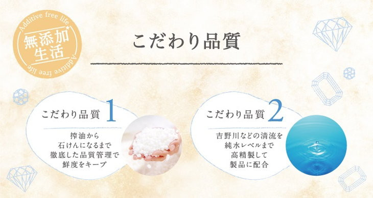 無添加 泡の石けんボディソープセット <無添加生活シリーズ>無香料、無着色、パラベンフリー ※着日指定不可