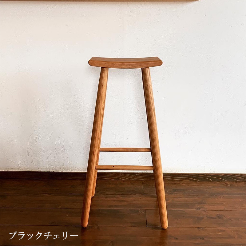 《ホワイトアッシュ》キッチンハイスツール H700ｍｍ_M191-014