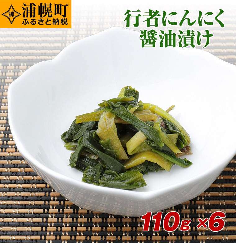 行者にんにく 醤油漬け120g×6本セット 十勝の天然の山菜
