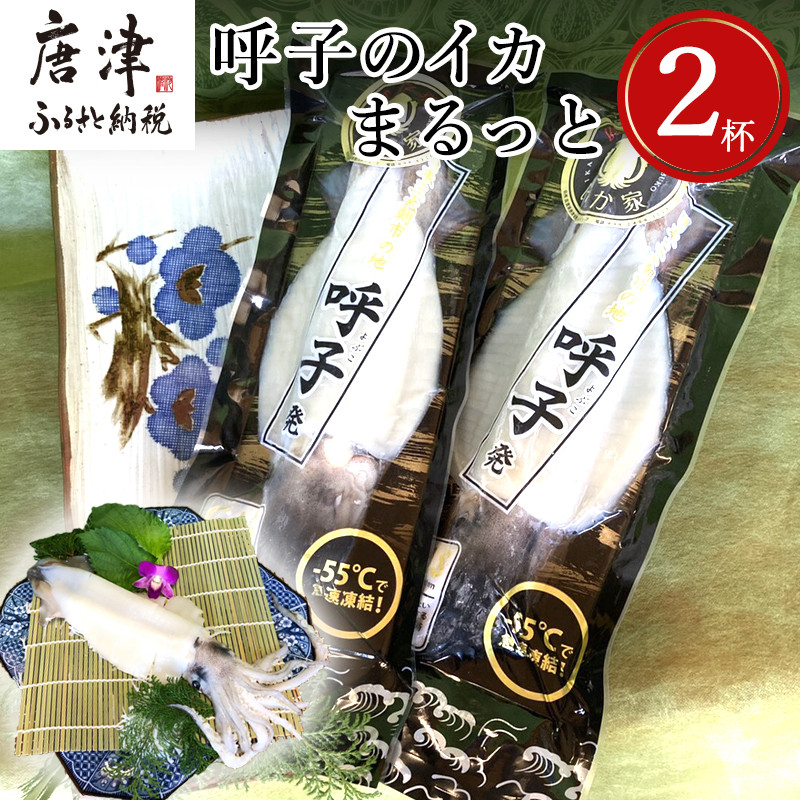 呼子のイカまるっと2杯 瞬間冷凍の旨さを呼子発でお届け 海鮮 スルメイカ 新鮮松いか