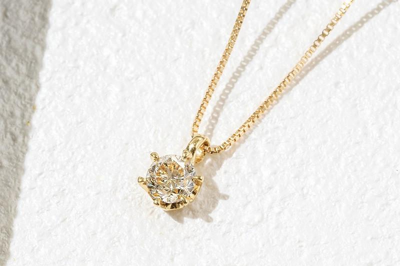 ＜ 甲府ジュエリー ＞K18 TTLBダイヤモンドネックレス(0.3ct) 60-8799