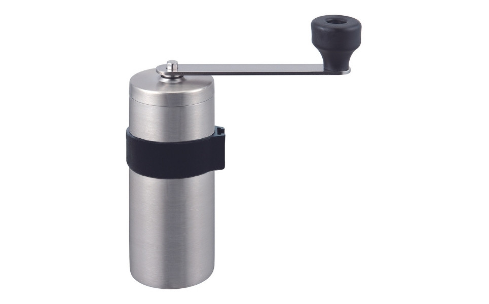 ステンレスコーヒーミル （サテン）手動 手挽き コンパクト 珈琲ミル 珈琲 コーヒー 登山 調理器具 キャンプ用品 アウトドア用品 ソロキャンプ 燕三条製 10000円以下 1万円以下 【010S015】