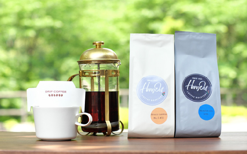 【細挽き】店主おまかせ 挽き立てコーヒー豆3種類セット(100g×3種類）【hgo003-a】