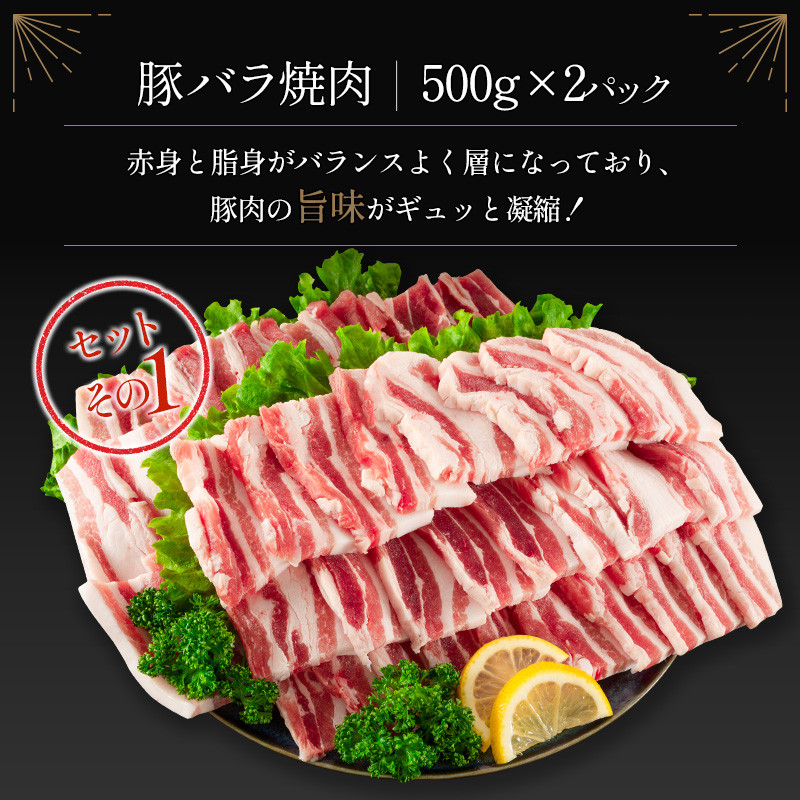 宮崎県産豚 3種 食べ比べ 焼肉 セット（500g×6パック）計3kg 国産 肉 豚肉 ご飯 おかず BBQ 焼き肉【C370-2510-90】