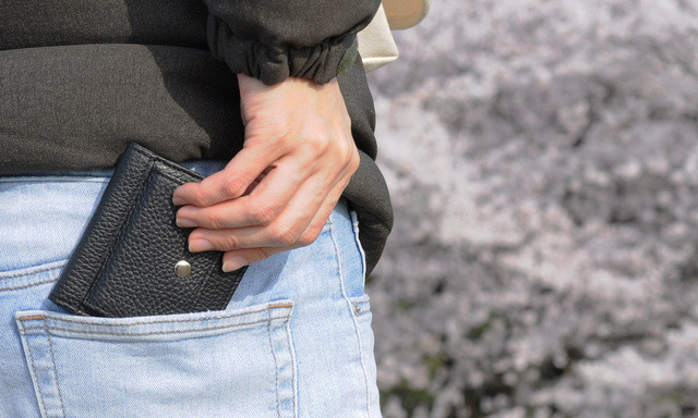 DV043【YOSHINA】コンパクト二つ折り財布(小銭入れ付き)レッド