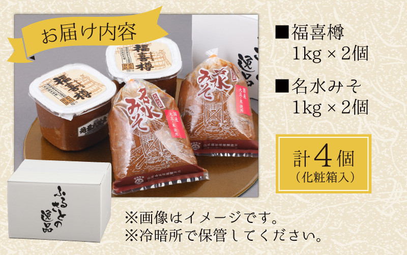【先行予約】天然熟成こだわり味噌「木桶仕込み」2種 詰め合わせ【お届け:2025年10月24日~2026年6月30日】