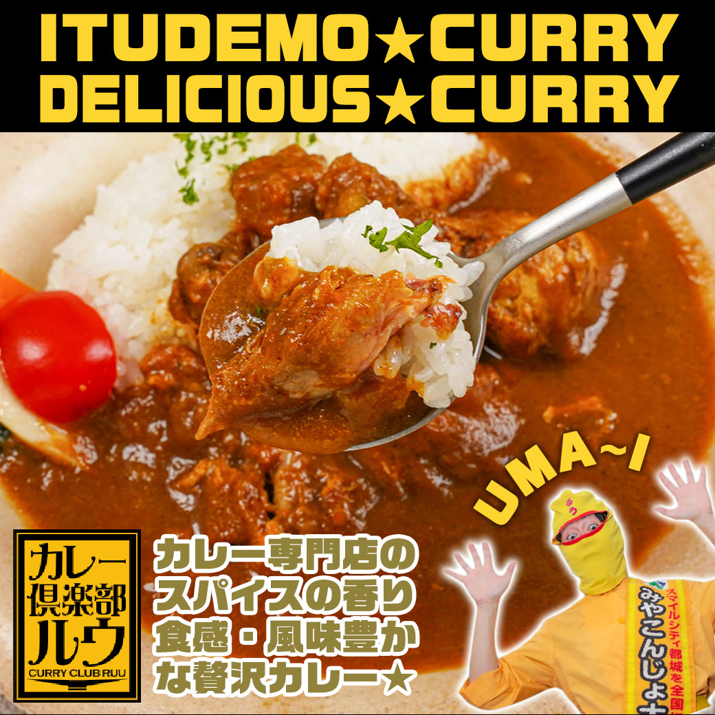 カレー倶楽部ルウのビーフカレー10食&手羽元カレー2食セット_AA-2709_(都城市) ビーフカレー 都城産黒毛和牛使用 手羽元カレー 霧島鶏使用 合計12食 チルド食品
