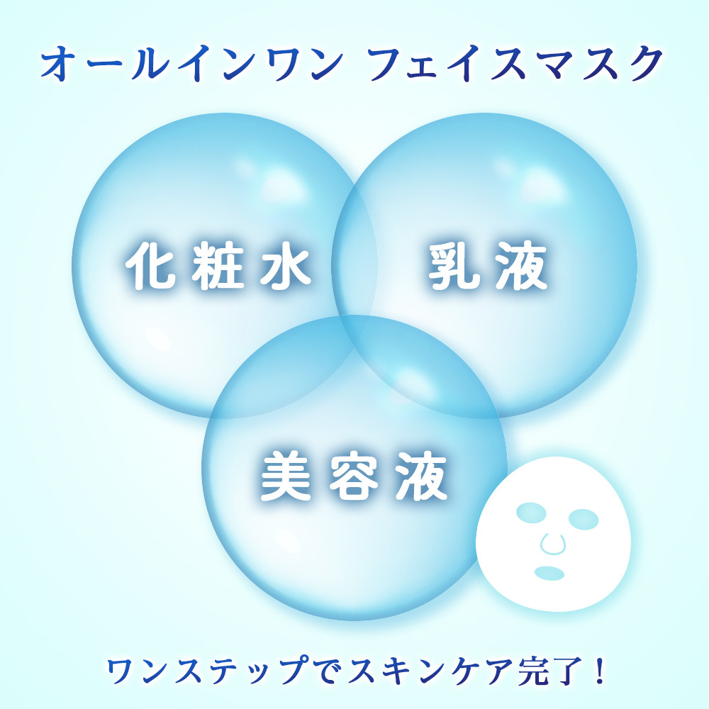 利尻昆布エキス配合 フェイスマスク 5袋(1袋1枚入り)