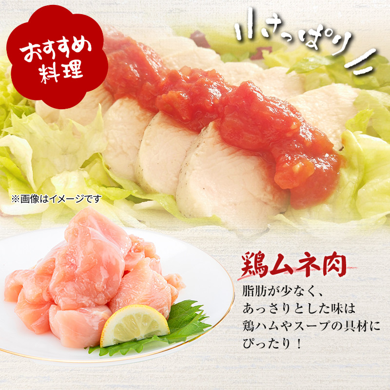 宮崎県産鶏モモ・ムネ切り身 合計4kg_M144-005