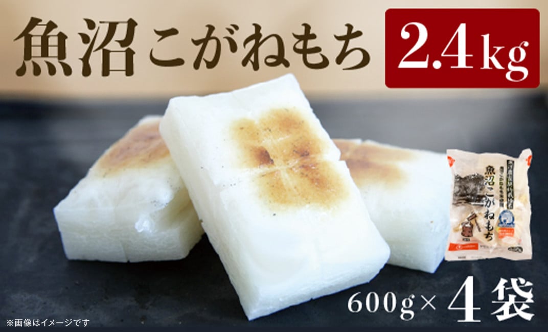 C2-R01A新潟県魚沼産こがねもち(長岡川口地域)2.4kg(600g×4袋)
