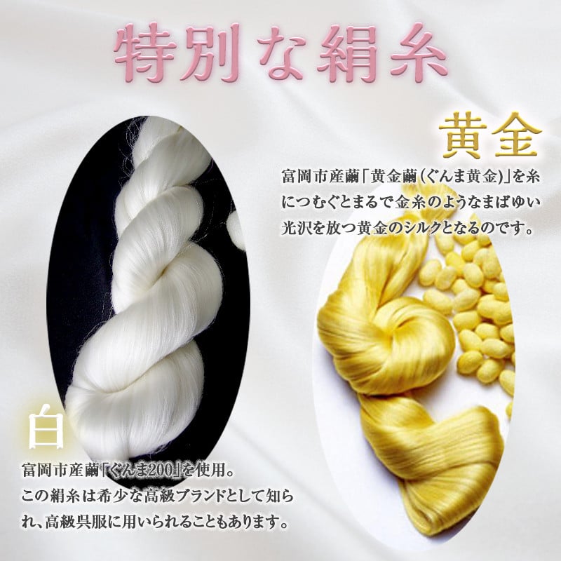 《シルク100%》 背中美人ブラシ 大サイズ(黄金) 背中 ケア ブラシ 国産 絹糸 シルク ぐんま黄金 黄金 角質除去 美容 F20E-899