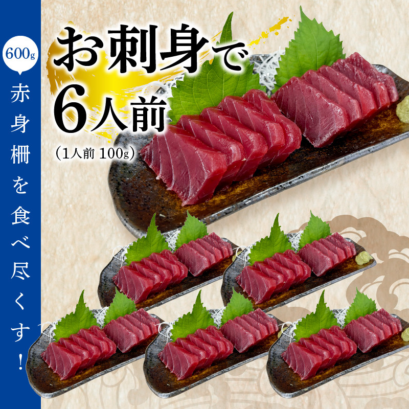 a10-858　訳あり 天然 南鮪 赤身 約600g