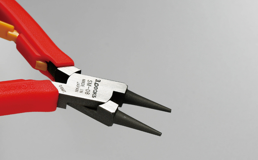 ホビー用 ニッパ＆丸ペンチセット（SM‐01,SM‐08） [3.peaks（スリーピークス）] 模型工具 プラモデル ニッパ ペンチ プライヤー 【019S047】