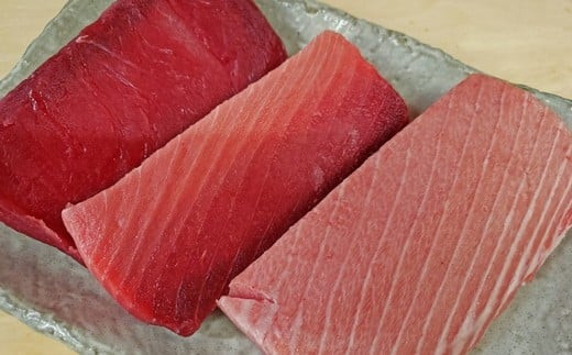b500-010　【定期便6回】天然南鮪・大トロ・中トロ・赤身(約1.4kg)